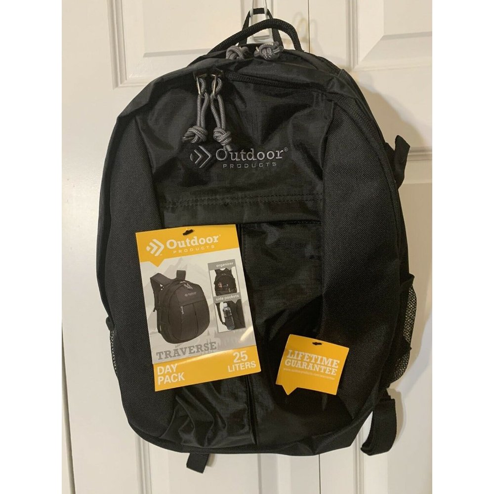 New Outdoor Products Traverse Backpack, Caviar‎ Black Day Pack 25 Liters NWT